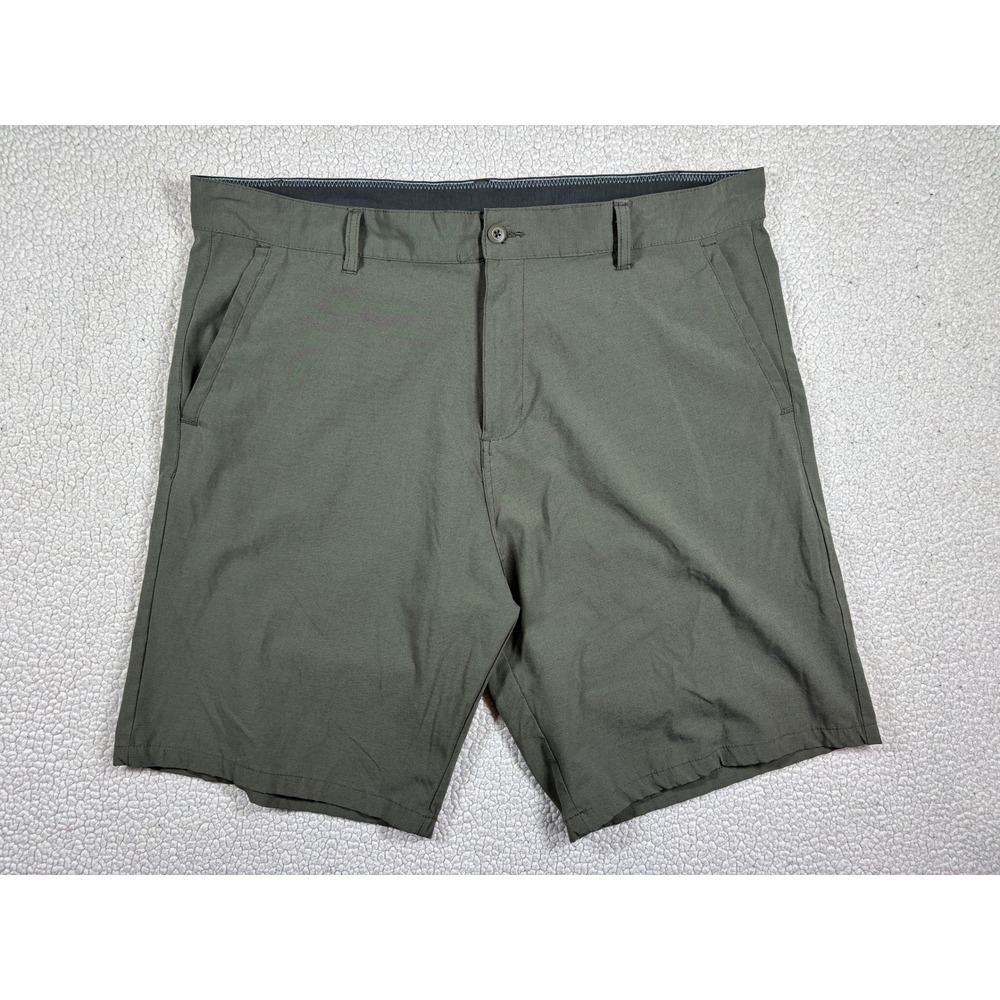 Ron Jon Surf Shop Men's Shorts Size 42 Army Green Stretch Hybrid Chino Walkshort